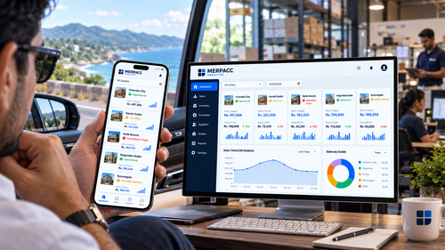 Multi-outlet restaurant dashboard