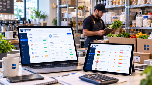 Stock management and inventory screen